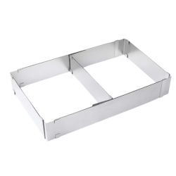 Forma dreptunghiulara pentru tort reglabila de 28 - 53 cm H-8CM