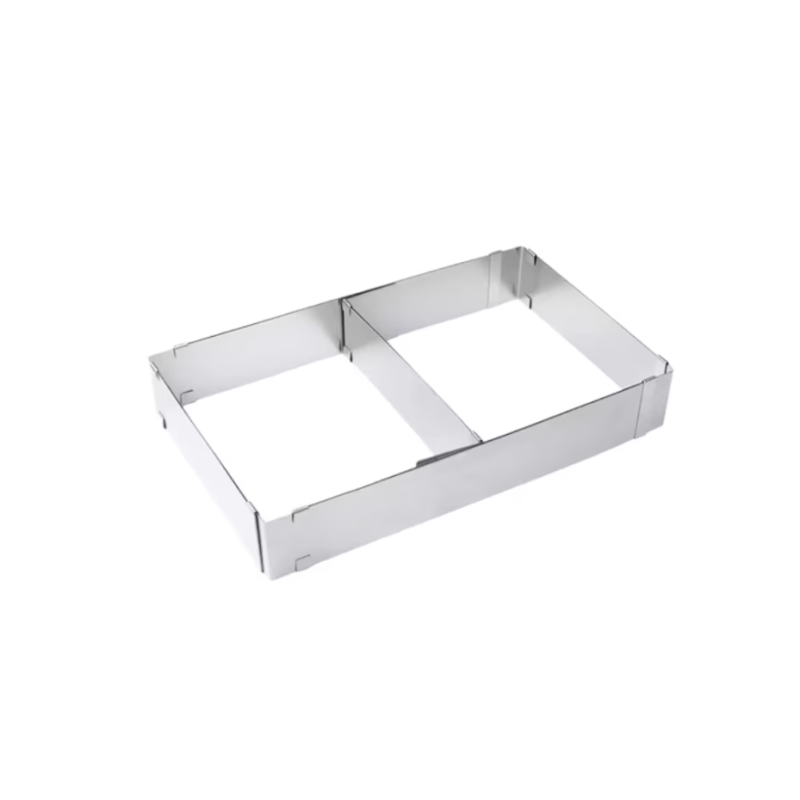 Forma dreptunghiulara pentru tort reglabila de 28 pana la 53 cm H-8CM