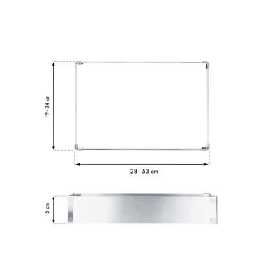 Forma dreptunghiulara pentru tort reglabila de 28 pana la 53 cm H-8CM