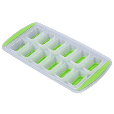 Forma pentru gheata reutilizabila din plastic verde