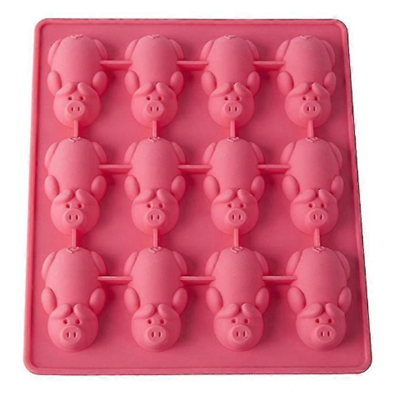 Forma prajituri din silicon pentru ciocolata si bomboane model piggy