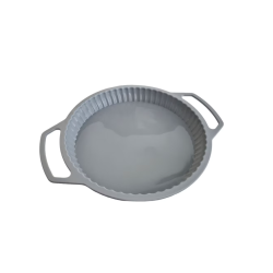 Forma rotunda din silicon pentru Copt Prajituri  24x3.5 cm Gri