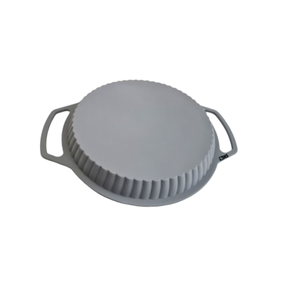 Forma rotunda din silicon pentru Copt Prajituri  24x3.5 cm Gri