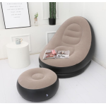 Fotoliu Gonflabil 2in1 Tip sezlong cu taburet inclus 130x99x76 cm