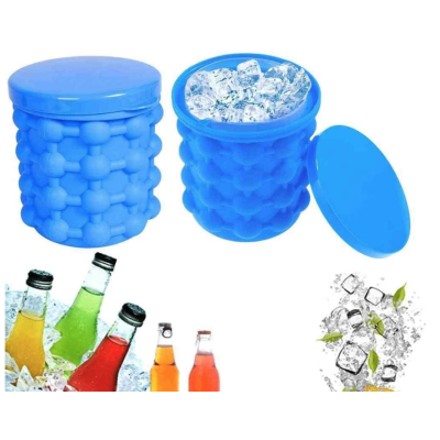 Frapiera gheata 2 IN 1 din silicon si forma pentru cuburi de gheata