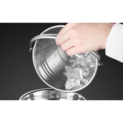 Frapiera inox penru gheata si bauturi cu manere laterale 6L tip GALEATA