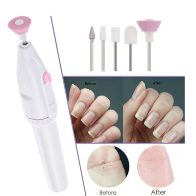 Freza de unghii portabila cu 5 capete diferite pentru Manichiura si Pedichiura