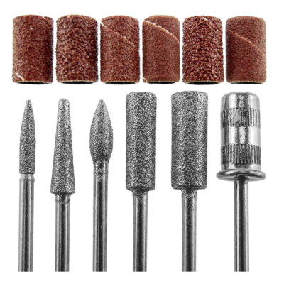 Freza Unghii Roz include 5 pile 5 capete abrazive Viteza Reglabila Semiprofesionala ALIMENTARE USB