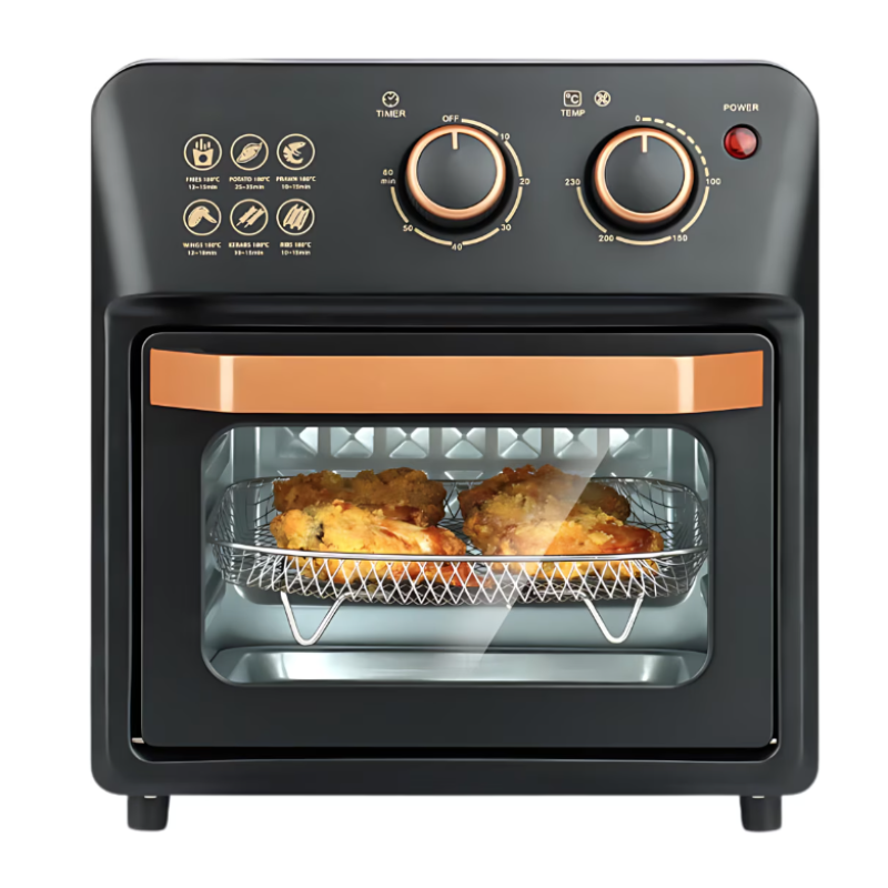 Friteuza cu aer cald retro (cuptor electric) cu prajitor de paine cuptor cu convectie de 12 l pentru casa