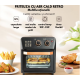 Friteuza cu aer cald retro (cuptor electric) cu prajitor de paine cuptor cu convectie de 12 l pentru casa