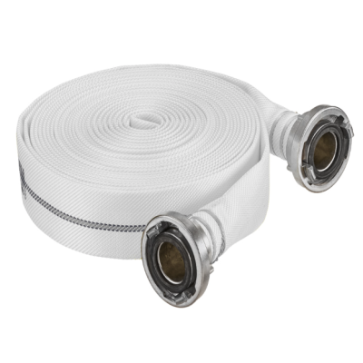 Furtun apa pompieri 30 m 2" cu conectori ALB