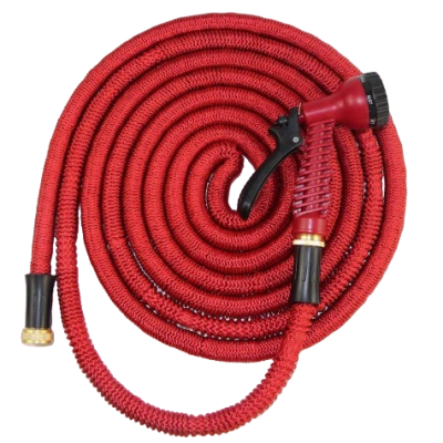Furtun extensibil pentru gradina SUPER HOSE 75 FT = 22.5m Rosu