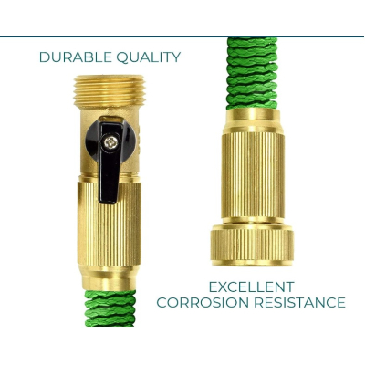 Furtun extensibil pentru gradina SUPER HOSE 75 FT = 22.5m VERDE