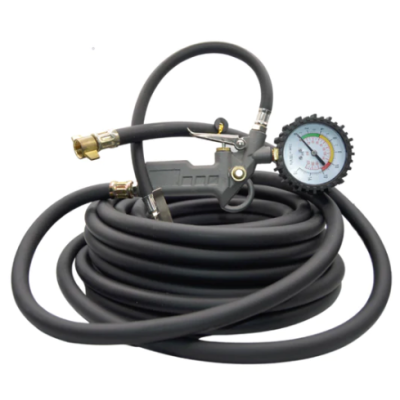 Furtun GROS pentru umflat roti cu manometru 13m