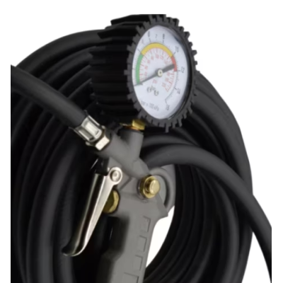 Furtun GROS pentru umflat roti cu manometru 13m