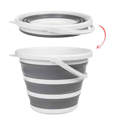 Galeata pliabila din cauciuc cu marginile din plastic capacitate 5 litri