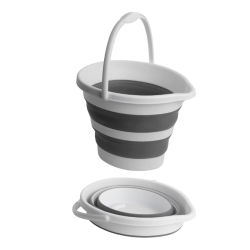 Galeata pliabila din silicon si plastic 10 L