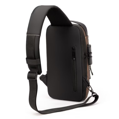 Geanta de umar barbati Crossbody cu buzunar antifurt impermeabila