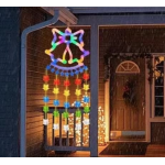 Ghirlanda luminoasa colorata tip CLOPOTEL lungime 160 cm cu 60LED alimentare la priza multicolor