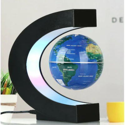Glob pamantesc magnetic si plutitor ce leviteaza iluminare LED