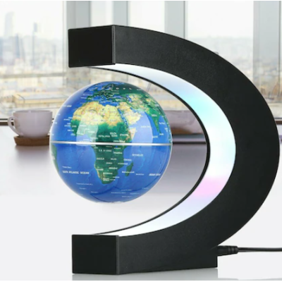 Glob pamantesc magnetic si plutitor ce leviteaza iluminare LED
