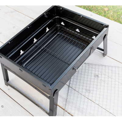 Gratar inox portabil si pliabil Camping 35 x 27