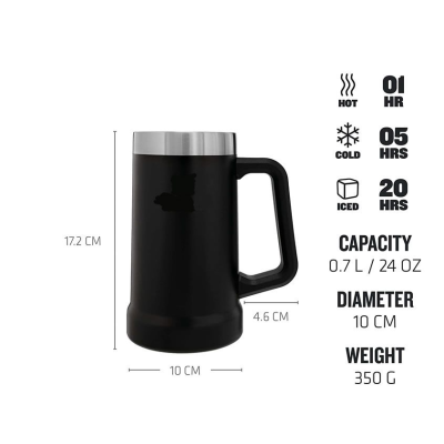 Halba stil cana cu maner AO 78105 capacitate 750 ml