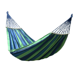 Hamac de gradina pentru o persoana multicolor 190x80 cm cu bara lemn 40 cm