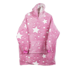 UB Hanorac patura cu gluga si maneci insertii fosforescente calduros si pufos buzunar spatios fetite