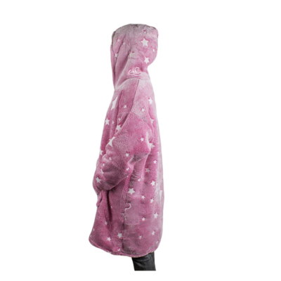 UB Hanorac patura cu gluga si maneci insertii fosforescente calduros si pufos buzunar spatios fetite