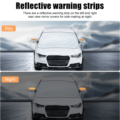 Husa Parbriz Premium cu prindere pe oglinzi si semnalizari reflectorizante 185x97cm