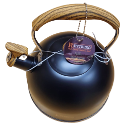 Ibric Ceai RE-9236 Negru 2.5L cu Maner Lemn