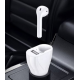 Incarcator auto cu casca wireless inclusa conectare bluetooth Alb