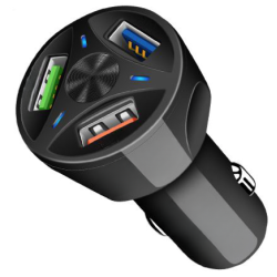 Incarcator Auto cu Incarcare Rapida si 3 USB putere 55W