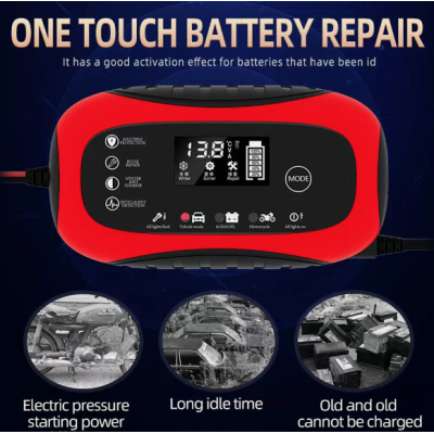 Incarcator baterie auto 12V 6A Rosu