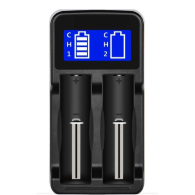 Incarcator cu display HD 8991B cu 2 porturi pentru acumulatori alimentare USB 5V