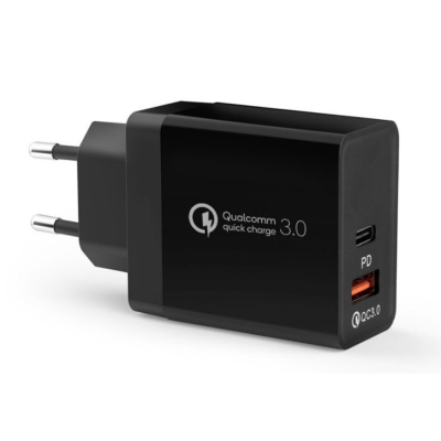 Incarcator de retea Type C si USB PD 36W QuickCharge 3.0