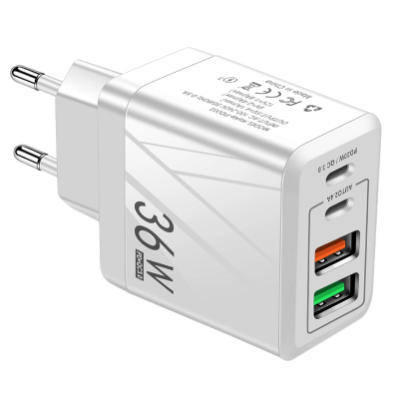 Incarcator pentru telefon USB 36W 2PD QC3.0