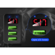 Incarcator PRIZA 3 USB cu DISPLAY LED Inteligent negru Adaptor 220V