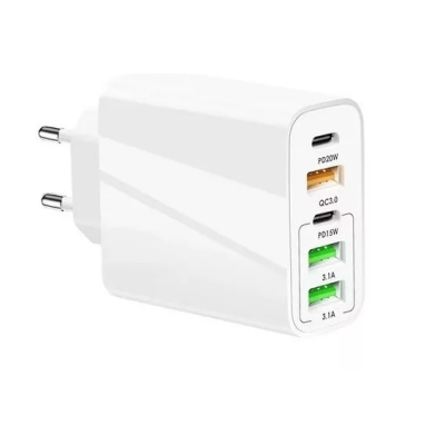 Incarcator priza 65W cu 3 porturi USB 2 porturi PD/Type C incarcare rapida