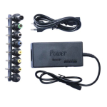 Incarcator universal pentru laptop Cu 7 conectori 12V / 15V / 16V / 18V / 19V / 20V / 24V Negru