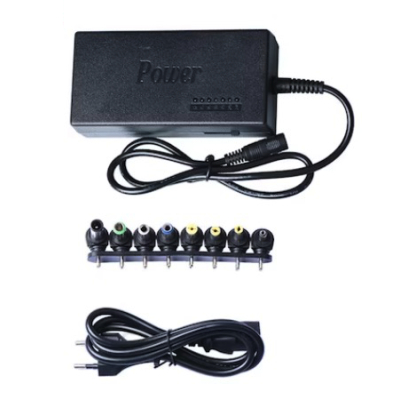 Incarcator universal pentru laptop Cu 7 conectori 12V / 15V / 16V / 18V / 19V / 20V / 24V Negru