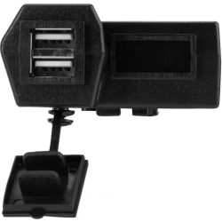 Incarcator USB pentru motocicleta 4in1 CD3311 afisaj LED
