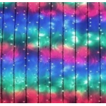 Instalatie 7070C Multicolor 240 LED Perdea 6x1m Exterior Fir Negru Gros Interconectabil IP65