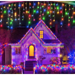 Instalatie de Craciun 1500 17 tip FRANJURI de 12 metri 320 LED MULTICOLOR