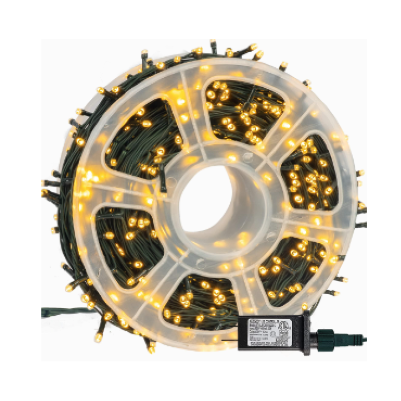 Instalatie de Craciun tip Rola interior sau exterior rezistenta 100m 500LED ALB CALD
