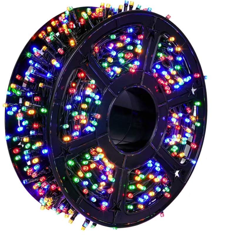 Instalatie de Craciun tip Rola interior sau exterior rezistenta 100m 500LED MULTICOLOR