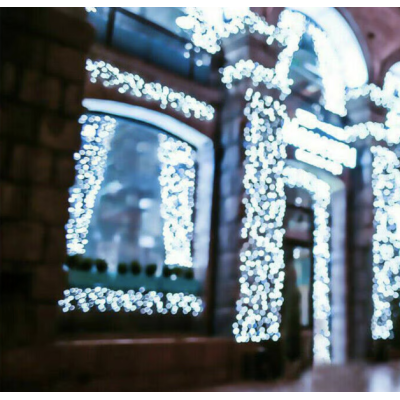 Instalatie solara 1000 LED de 100 metri cu telecomanda pentru exterior ALB RECE HS