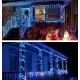 Instalatie solara 1000 LED de 100 metri cu telecomanda pentru exterior ALBASTRA HS