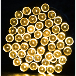 UB Instalatie Solara 1500-4 ALB CALD cu 300 LED lungime 30 Metri telecomanda 